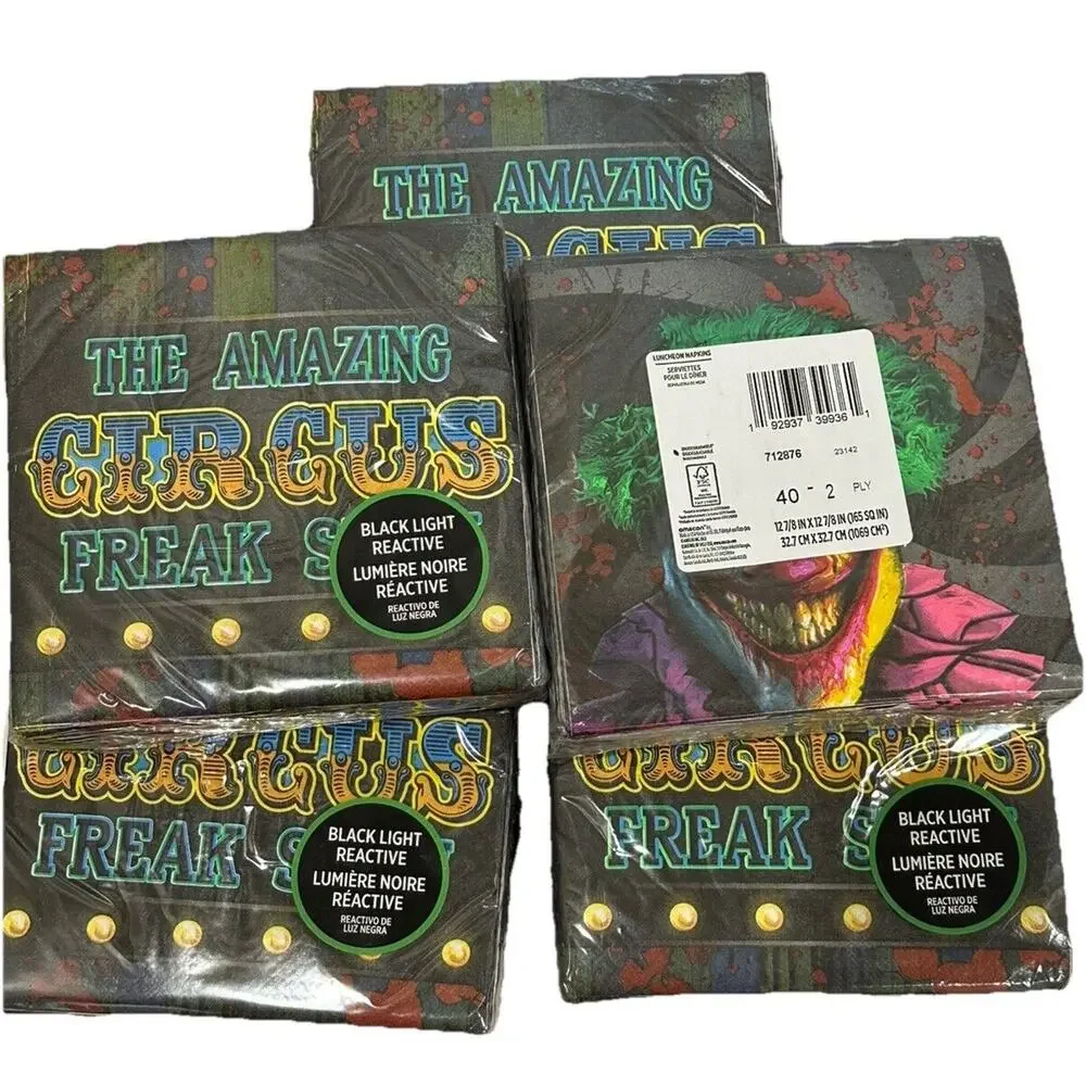 200 Count Creepy Carnival The Amazing Circus Freak Show 6.5